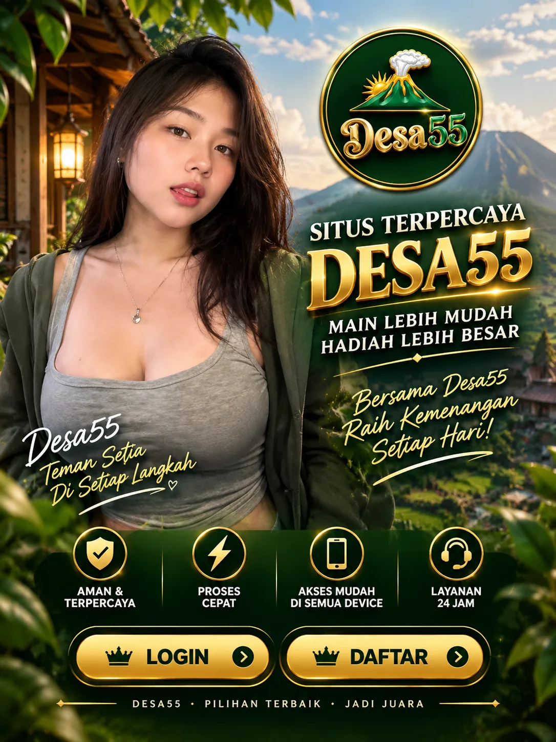 Poster DESA55 - DESA 55 Pilihan Terbaik Jadi Juara